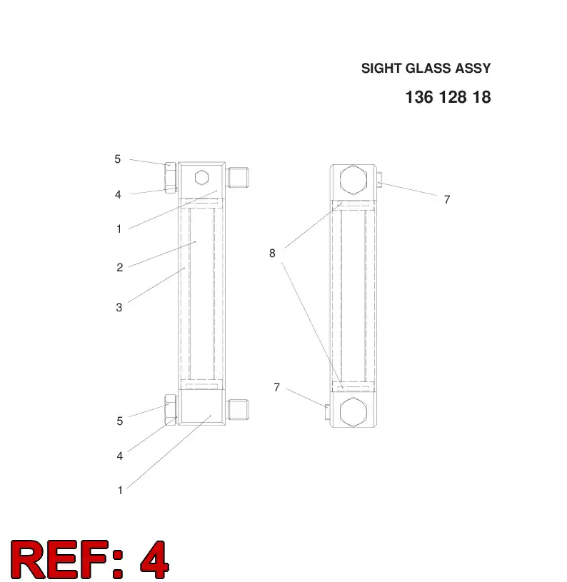 09371961 093 719 61 Seal, Copper - Sandvik Technical Drawing