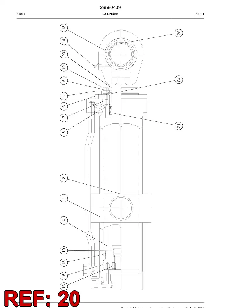 09373645 093 736 45 Wiper - Sandvik Technical Drawing