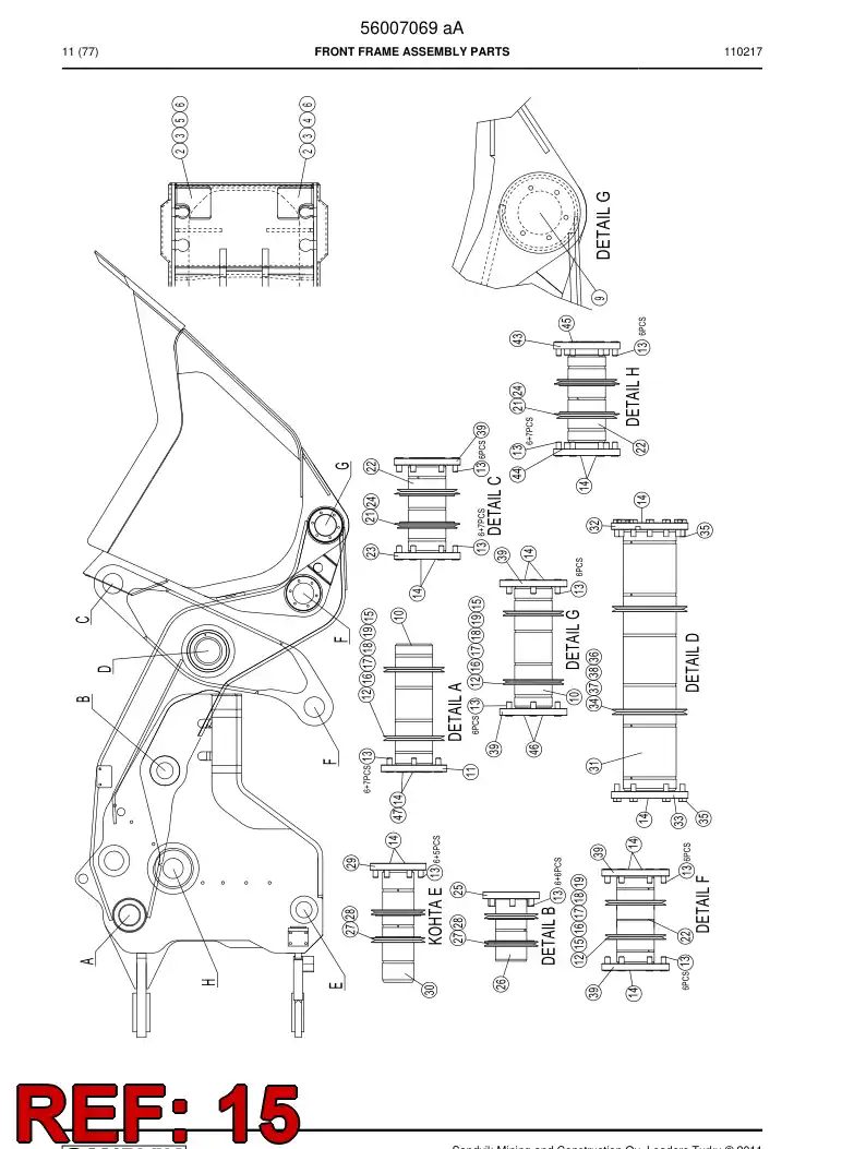 09373660 093 736 60 Seal, V - Sandvik Technical Drawing