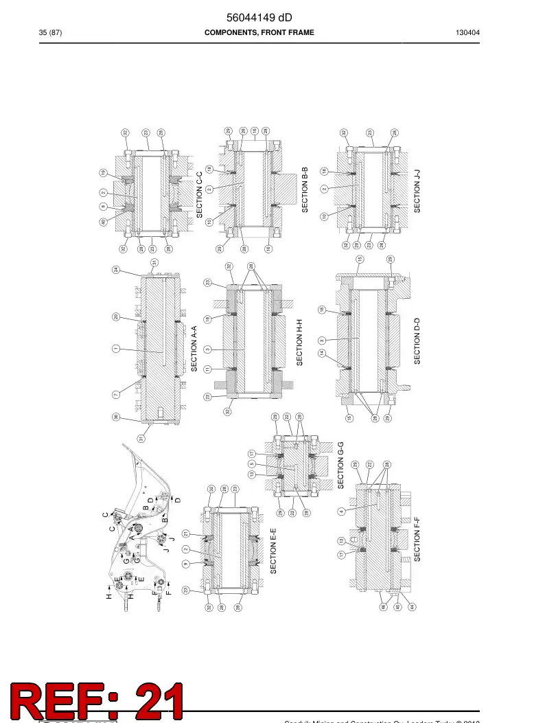 09373665 093 736 65 Seal, V - Sandvik Technical Drawing