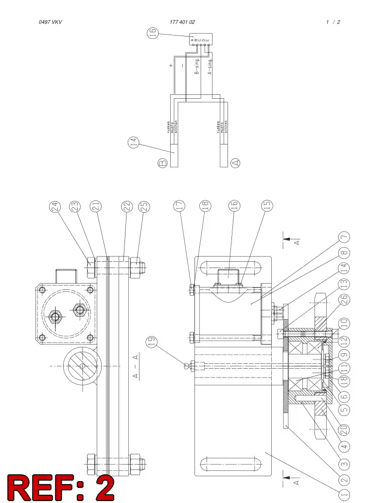 09410308 094 103 08 PULS WHEEL - Sandvik Technical Drawing