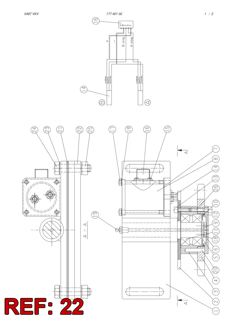 09410428 094 104 28 RAISING PLATE - Sandvik Technical Drawing