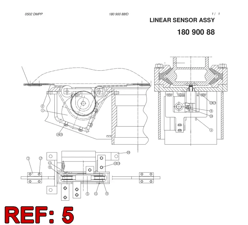 09410968 094 109 68 FRAME - Sandvik Technical Drawing