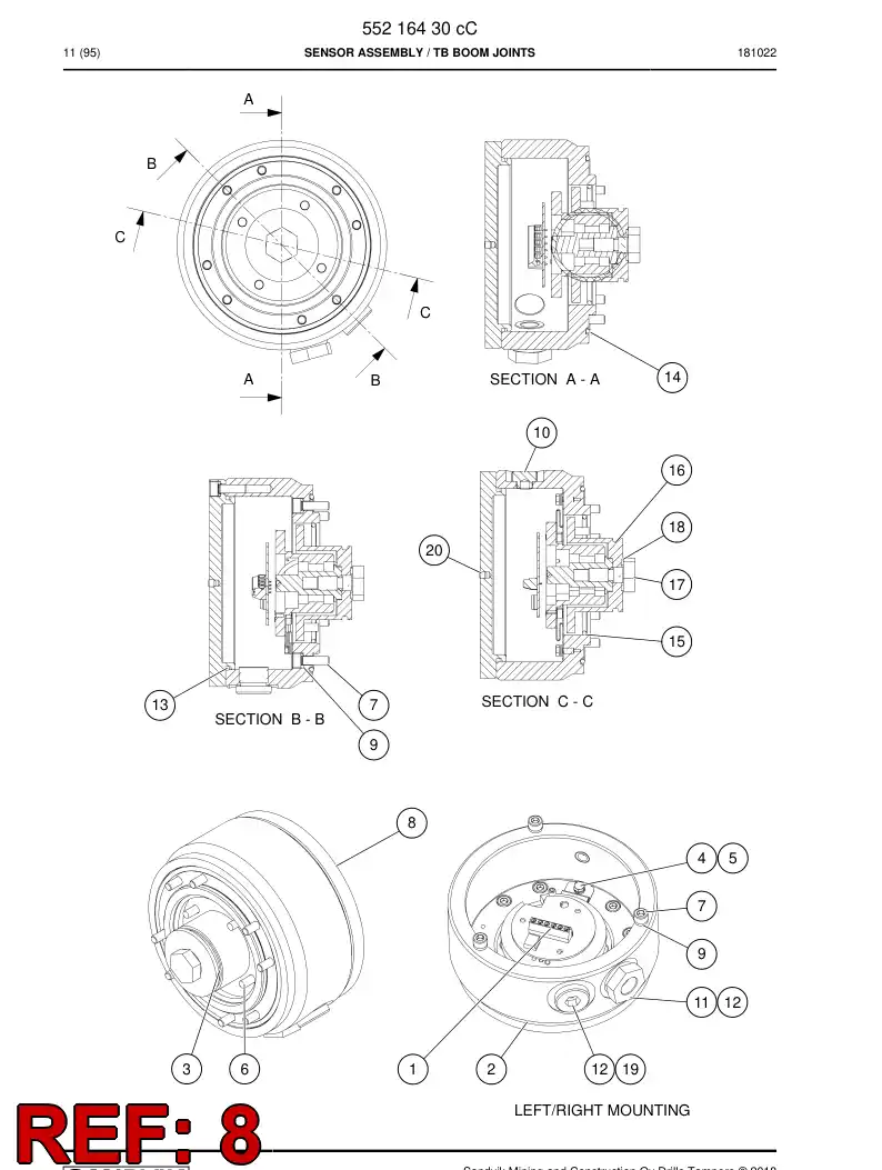 09416638 094 166 38 COVER - Sandvik Technical Drawing