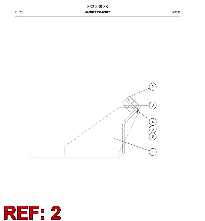 09416918 094 169 18 MAGNET HOLDING - Sandvik Technical Drawing