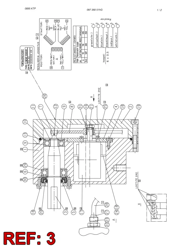 09418408 094 184 08 SHAFT - Sandvik Technical Drawing