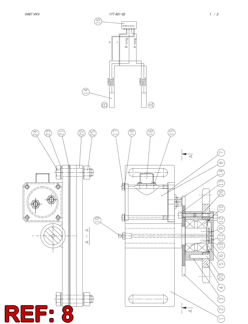 09432528 094 325 28 CONNECTING BOX - Sandvik Technical Drawing