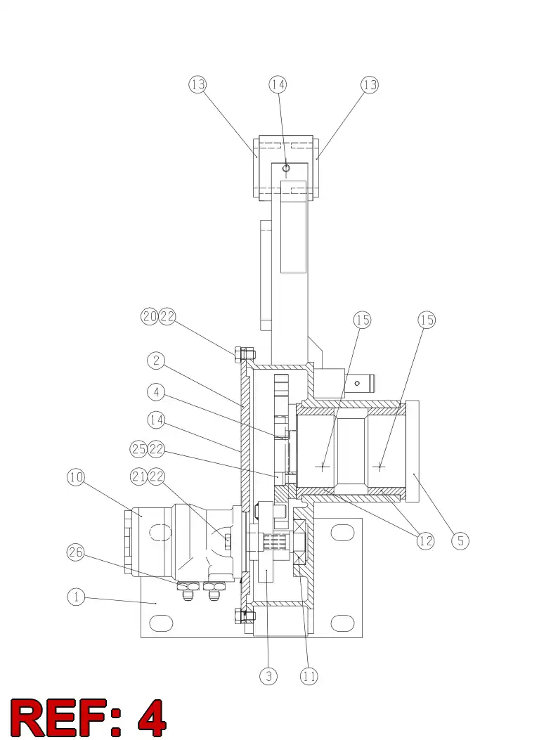 09598838 095 988 38 INDEX PLATE - Sandvik Technical Drawing