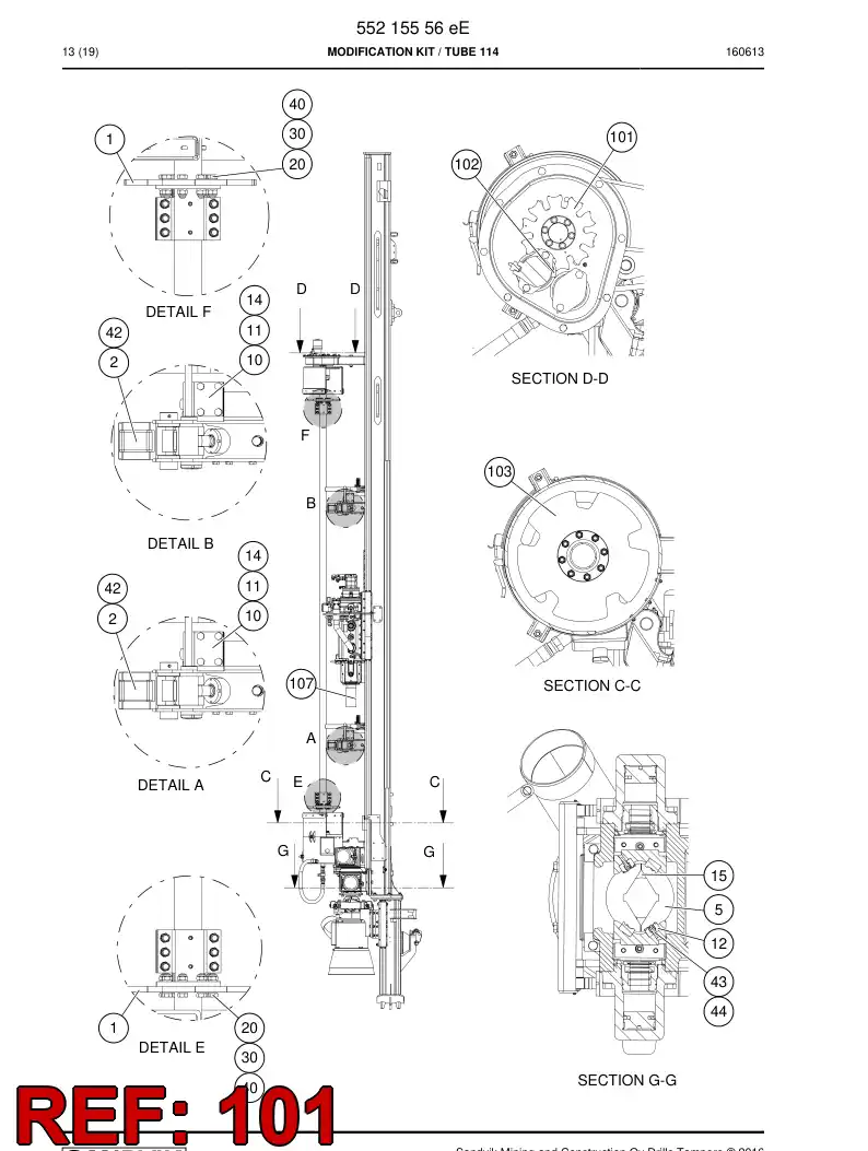 09598838d 095 988 38d Plate - Sandvik Technical Drawing