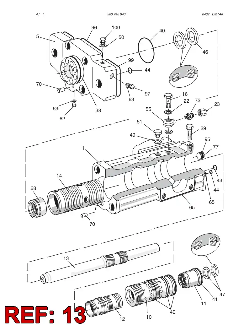 09704878 097 048 78 PISTON - Sandvik Technical Drawing