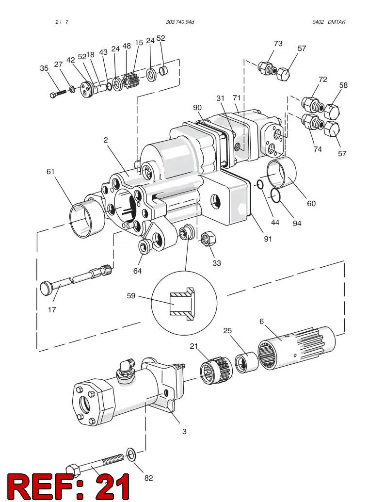 09766578 097 665 78 COUPLING - Sandvik Technical Drawing