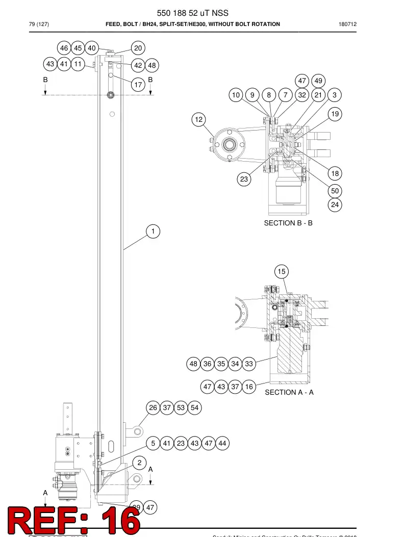 09813648g 098 136 48g Plate, Cover - Sandvik Technical Drawing