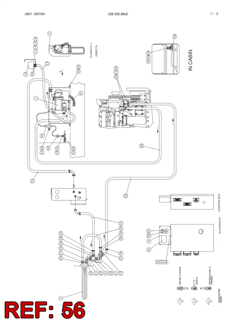 10023538 100 235 38 SYMBOL ''WATER PUMP FOR HEATER'' - Sandvik Technical Drawing