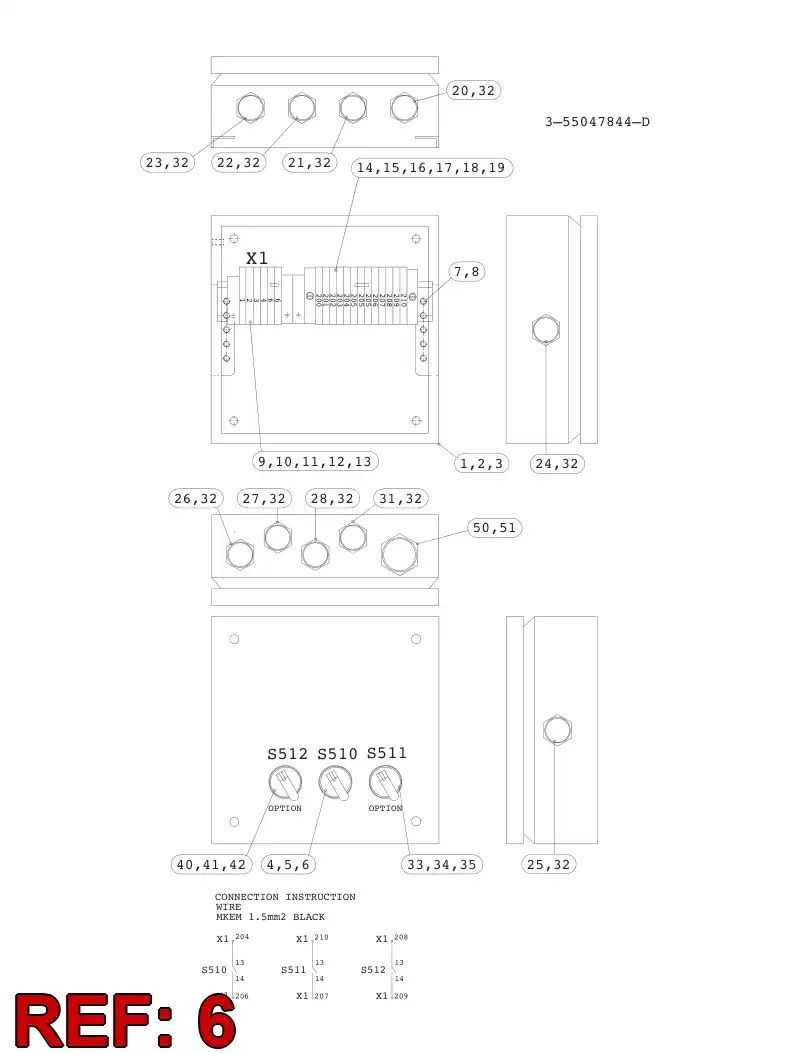 10060648 100 606 48 SYMBOL ''ROOF LIGHT'' - Sandvik Technical Drawing