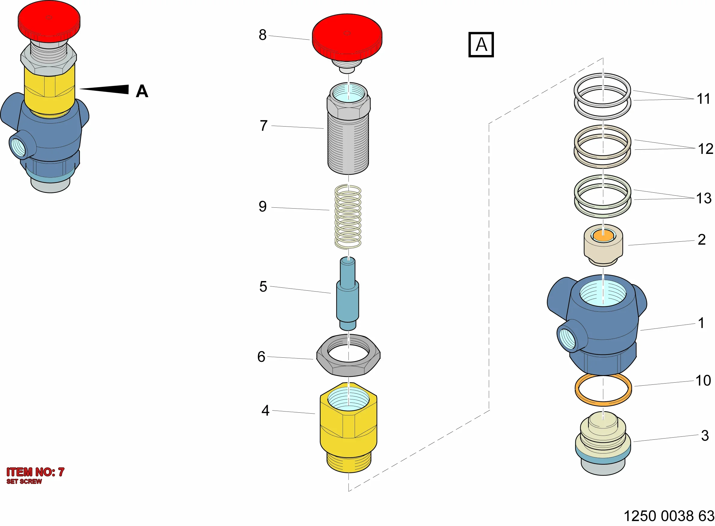 1010 5266 00 SET SCREW - Technical Drawing