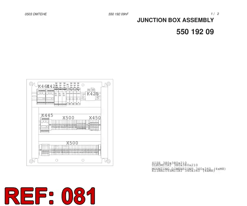 10115128 101 151 28 MOUNTING RAIL BRACKET - Sandvik Technical Drawing