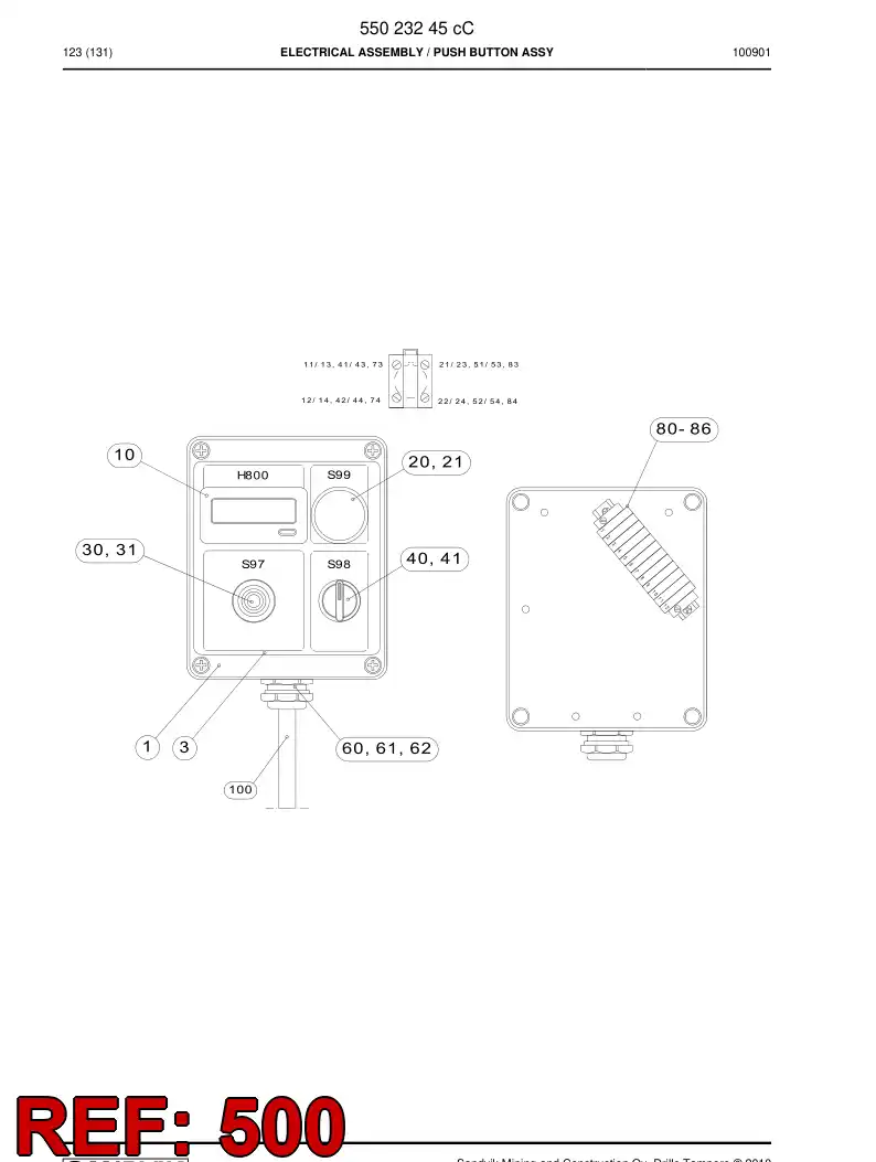 10166208 101 662 08 CM-BOX DRAW LIST - Sandvik Technical Drawing