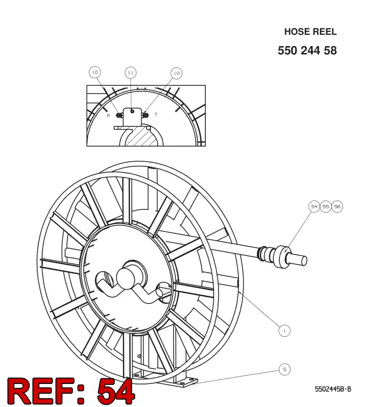 10212498 102 124 98 RUBBER COVER - Sandvik Technical Drawing