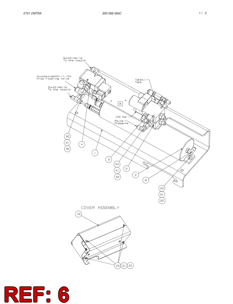 10447842 104 478 42 TERMINAL BOX LAY-OUT - Sandvik Technical Drawing