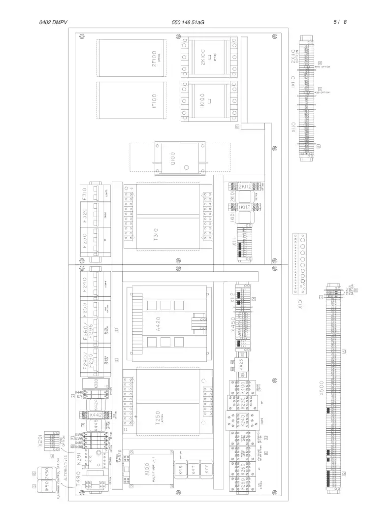10490128 104 901 28 MAIN SWICTH SUPPORT - Sandvik Technical Drawing