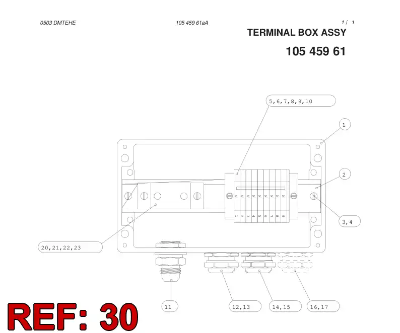 10546848 105 468 48 BOX HOLES - Sandvik Technical Drawing