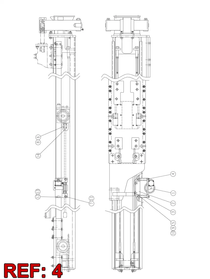 10562868 105 628 68 FASTENING PLATE - Sandvik Technical Drawing