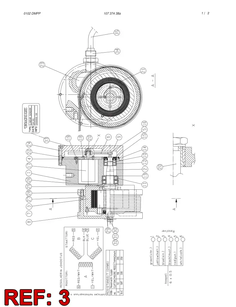 10566108 105 661 08 SPRING ASSEMBLY - Sandvik Technical Drawing