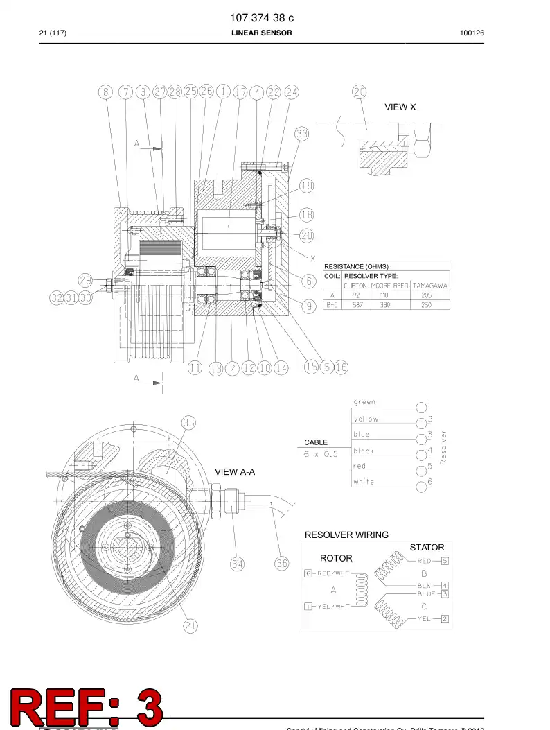 10566108a 105 661 08a SPRING ASSEMBLY - Sandvik Technical Drawing