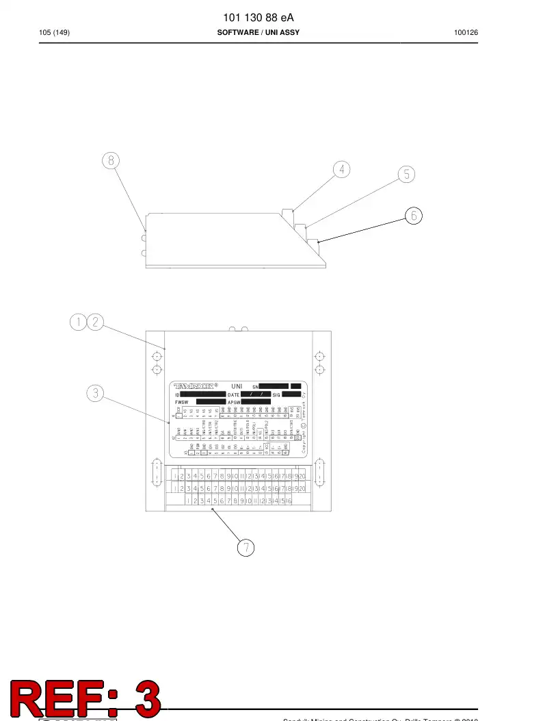 10589478l 105 894 78l TYPE PLATE - Sandvik Technical Drawing