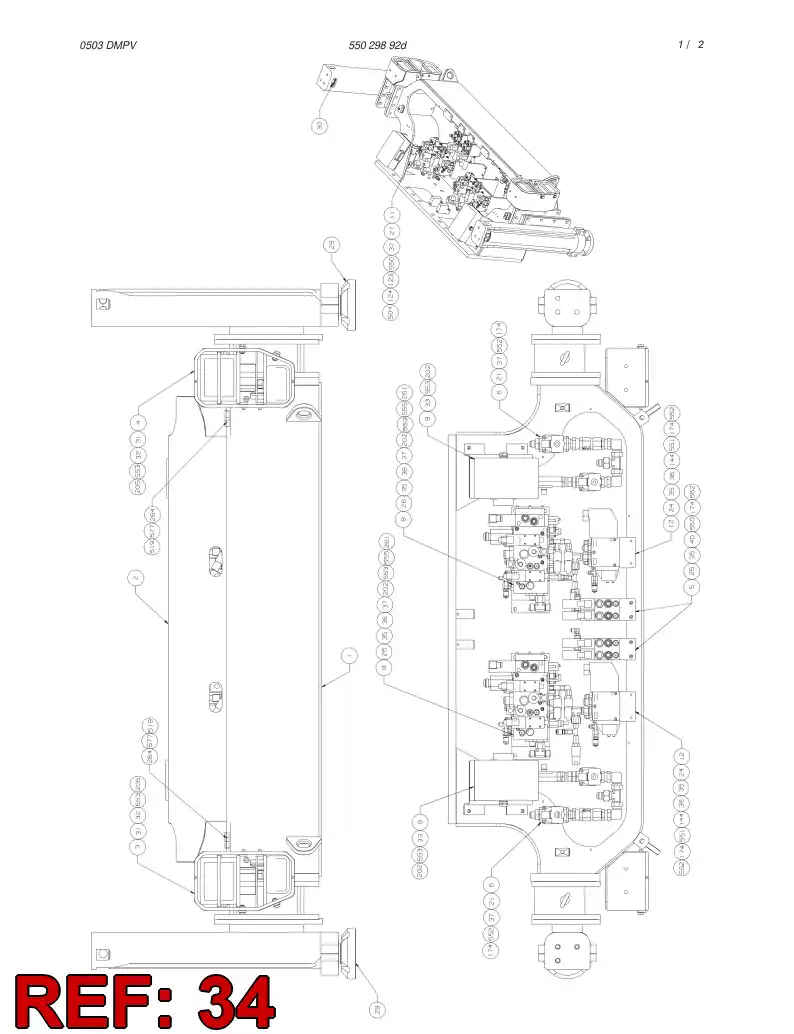 10600911 106 009 11 RC-BOX ASSEMBLY - Sandvik Technical Drawing
