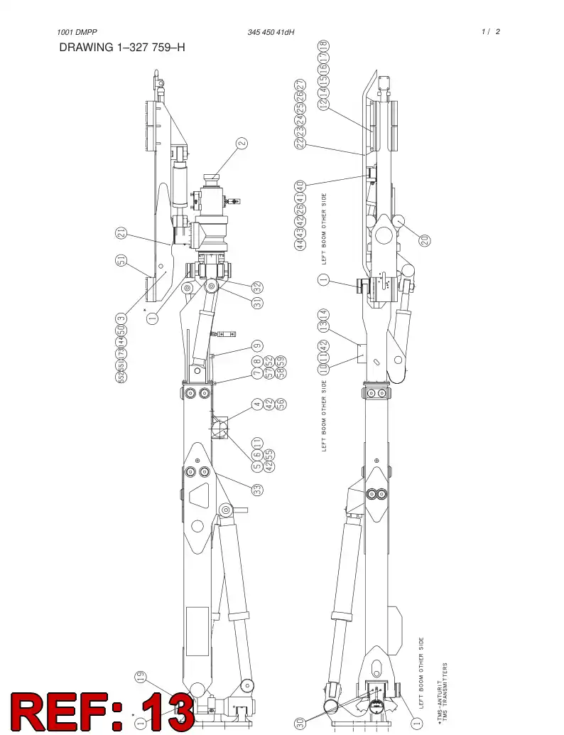 10603531 106 035 31 TERMINAL BOX ASSY TCAD/BOOM - Sandvik Technical Drawing