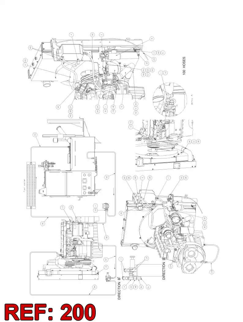 10607858 106 078 58 HARNESS FOR FUEL PRESS. SENSOR - Sandvik Technical Drawing