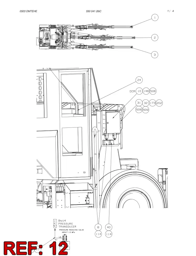 10727402 107 274 02 DCM-BOX LAY-OUT - Sandvik Technical Drawing