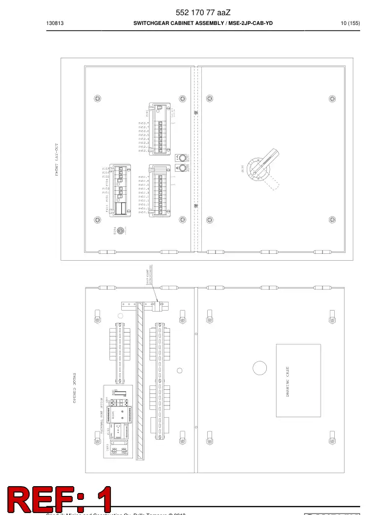 10736708d 107 367 08d INSULATING PLATE FOR BREAKER - Sandvik Technical Drawing