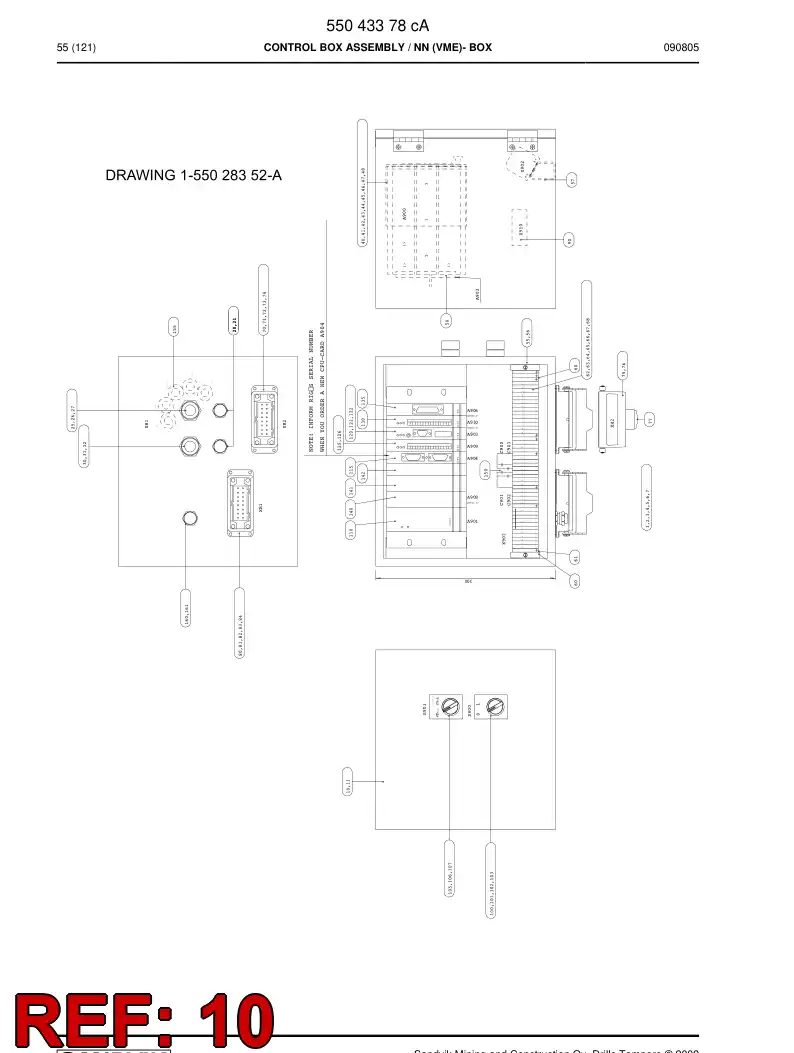 10739738 107 397 38 CABIN 300x350x300 - Sandvik Technical Drawing