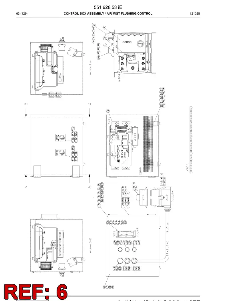 10739868 107 398 68 CABIN 300x350x300 - Sandvik Technical Drawing