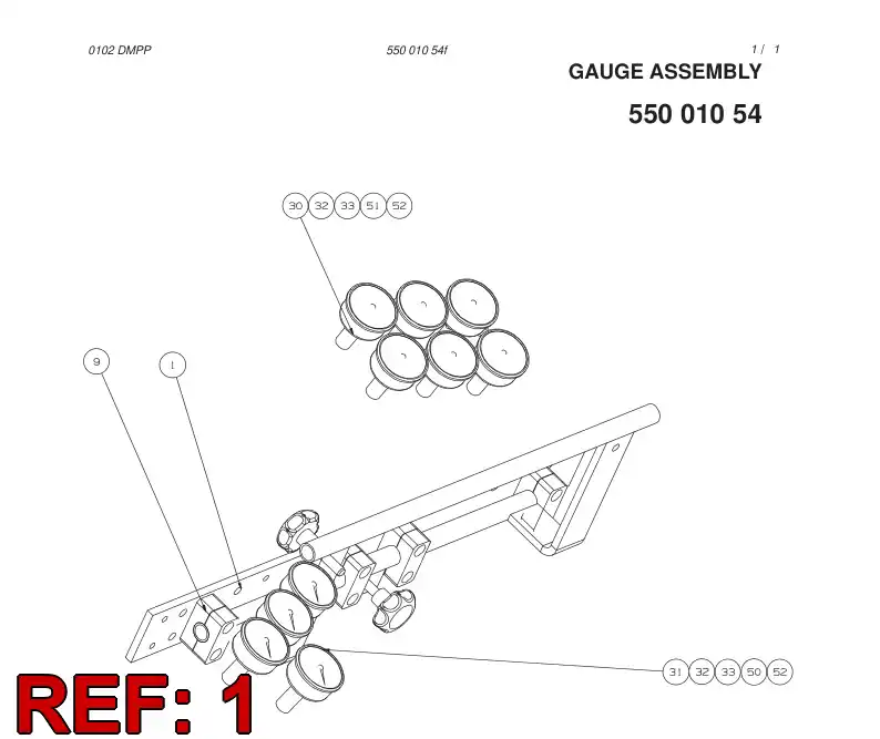 10744848 107 448 48 FASTENING PLATE - Sandvik Technical Drawing