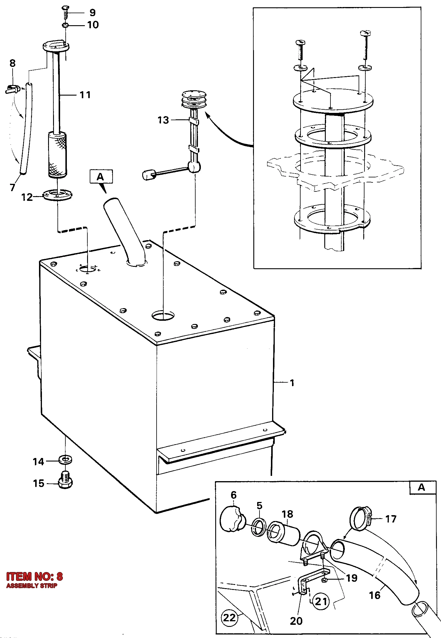 1088 1301 01 ASSEMBLY STRIP - Technical Drawing