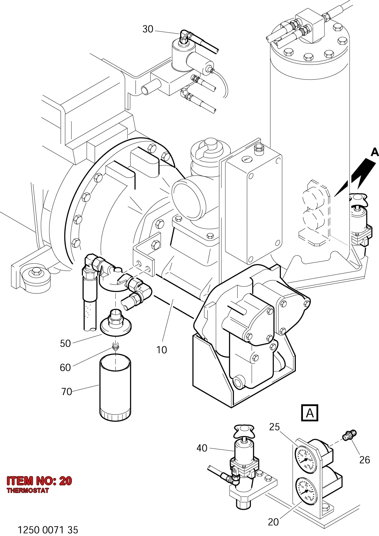 1089 0376 01 THERMOSTAT - Technical Drawing