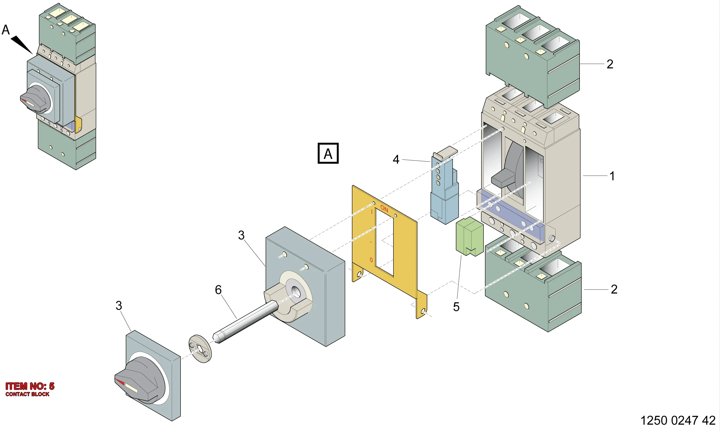 1089 9622 05 CONTACT BLOCK - Technical Drawing