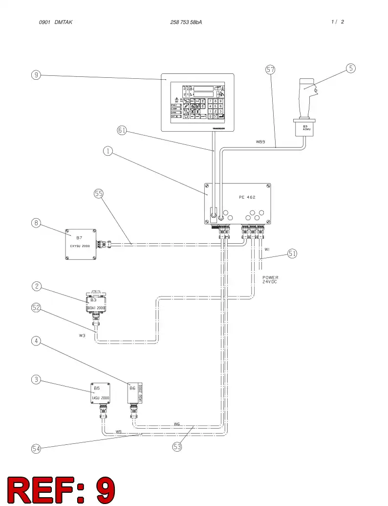 10933398 109 333 98 KEYBOARD - Sandvik Technical Drawing