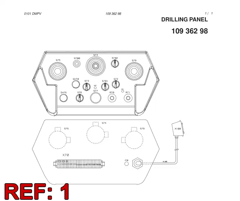 10936291 109 362 91 DRILLING PRING - Sandvik Technical Drawing