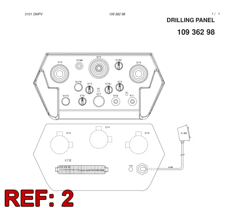 10936292 109 362 92 DRILLING PRING - Sandvik Technical Drawing