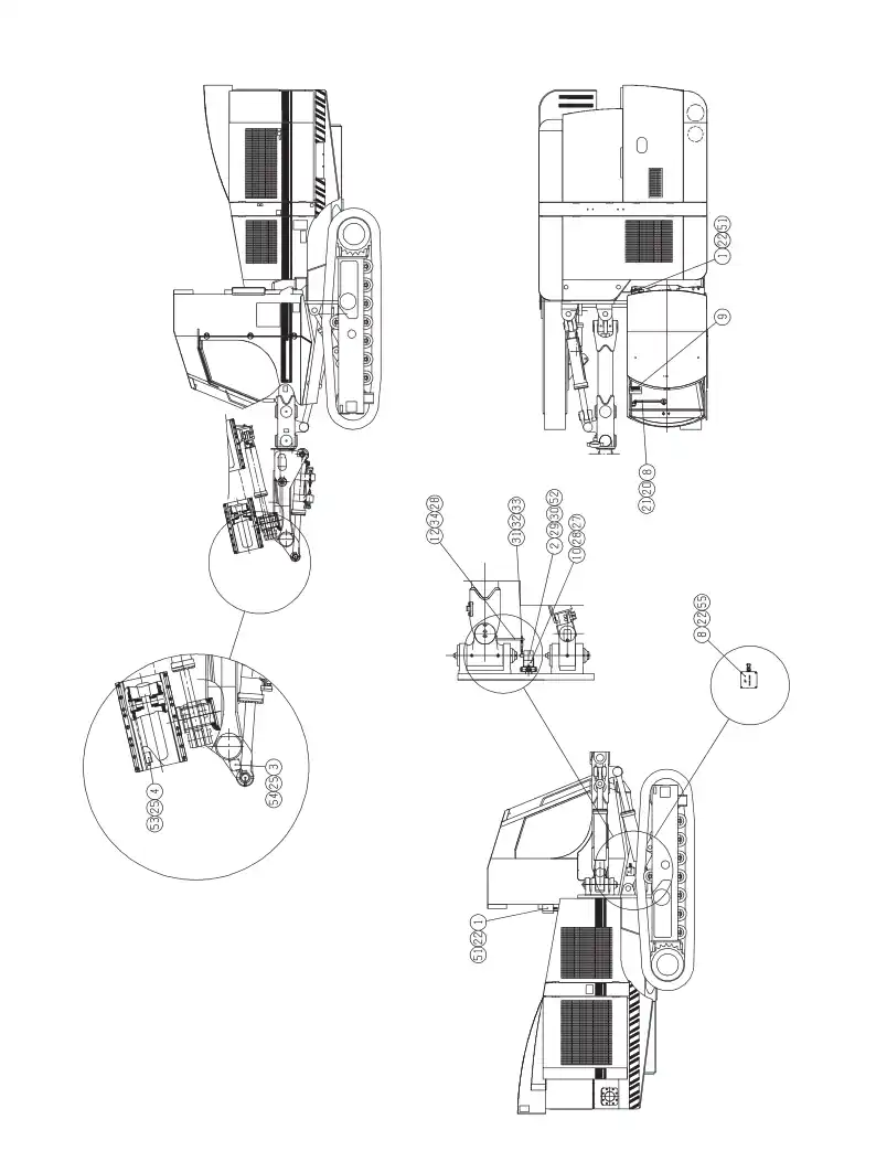 10965261aA 109 652 61aA ANGLE INDIC. ASSEMBLY PARTS - Sandvik Technical Drawing