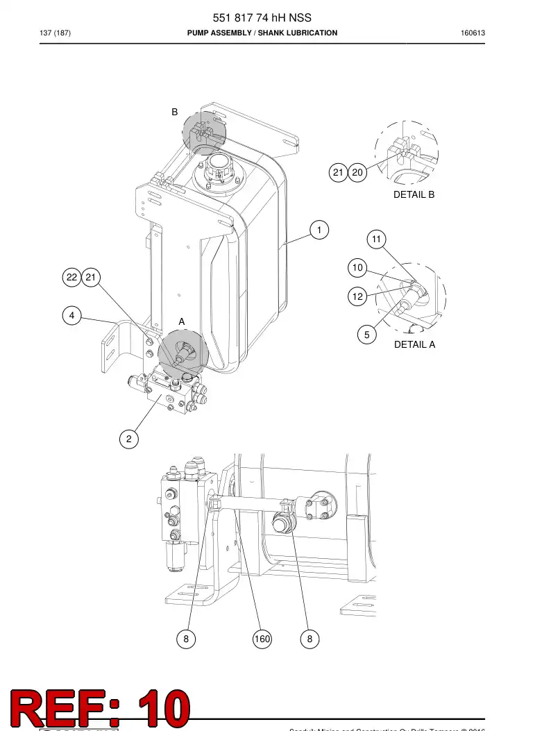 13358448a 133 584 48a Connector - Sandvik Technical Drawing