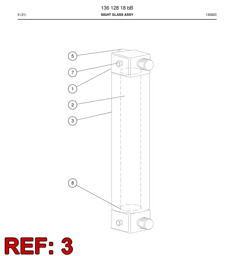 13361258b 133 612 58b Conduit - Sandvik Technical Drawing