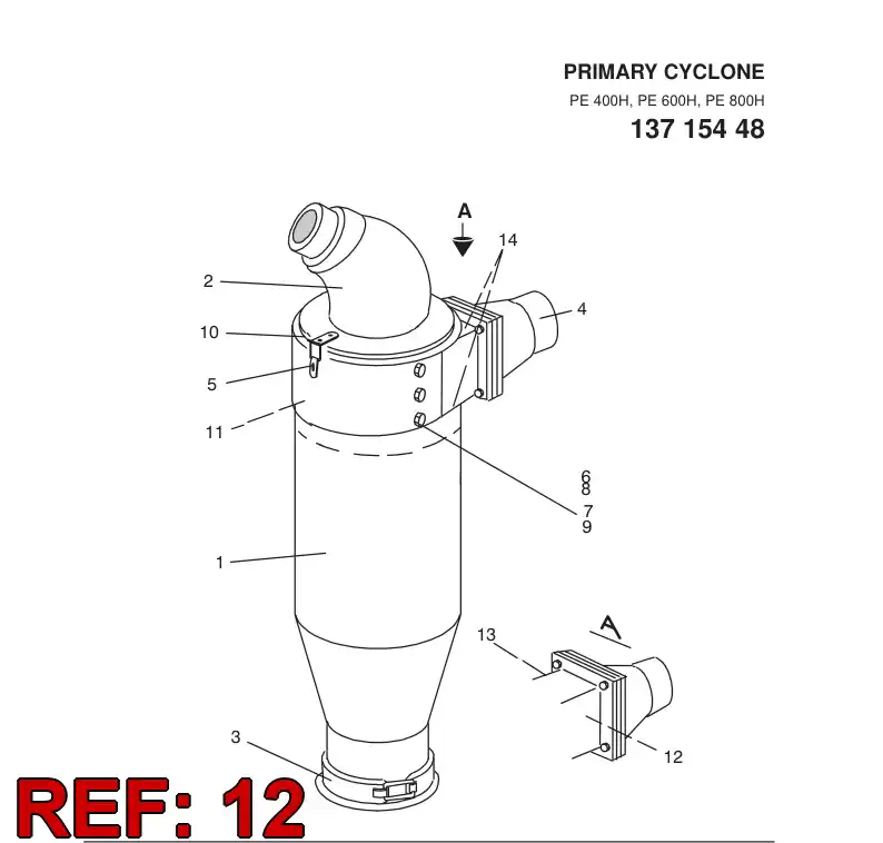 13362958 133 629 58 SUBBER PLATE - Sandvik Technical Drawing