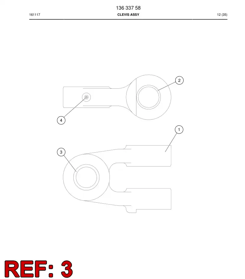 13391238a 133 912 38a Bushing, Bearing - Sandvik Technical Drawing