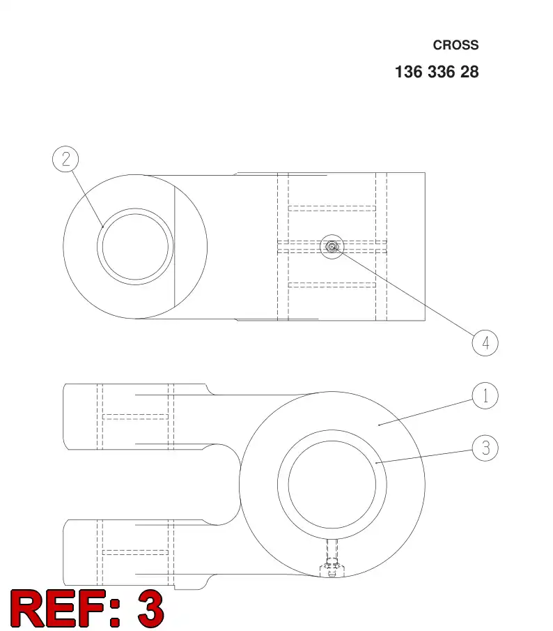 13394548 133 945 48 Bearing bushing - Sandvik Technical Drawing