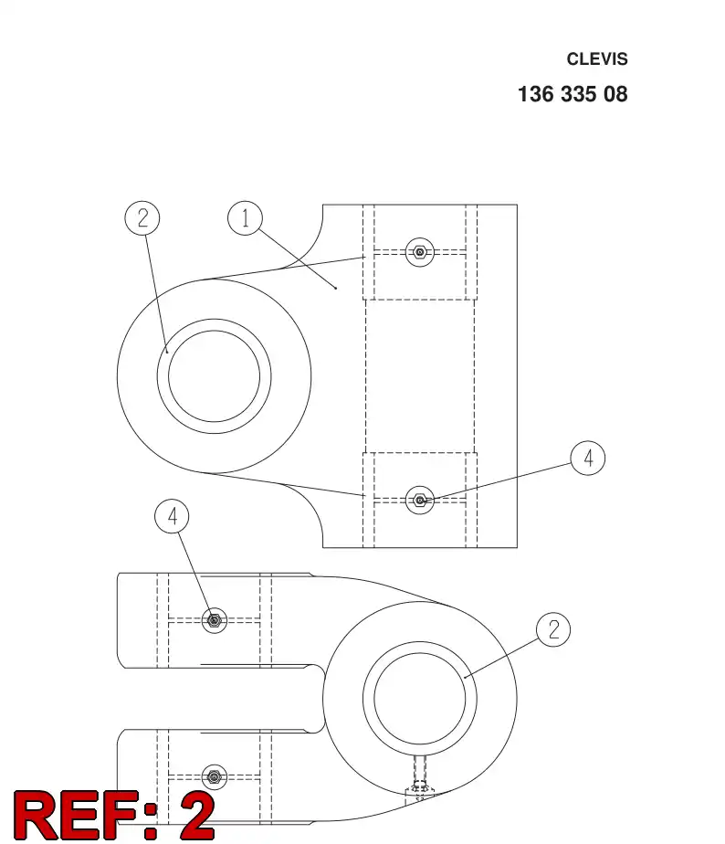 13394678 133 946 78 Bearing bushing - Sandvik Technical Drawing